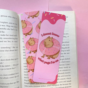 Capybara Donuts Bookmark