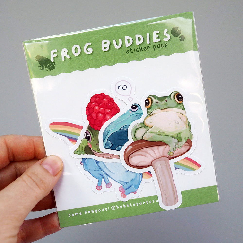 MORE Frog Buddies! Vinyl Sticker Pack