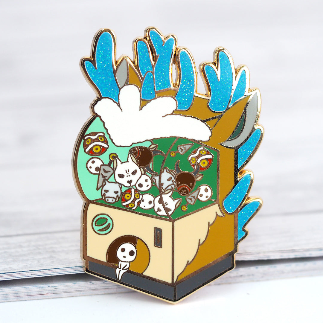 Princess Mononoke Gachapon - Glitter Metal Enamel Pin – Shana Logic