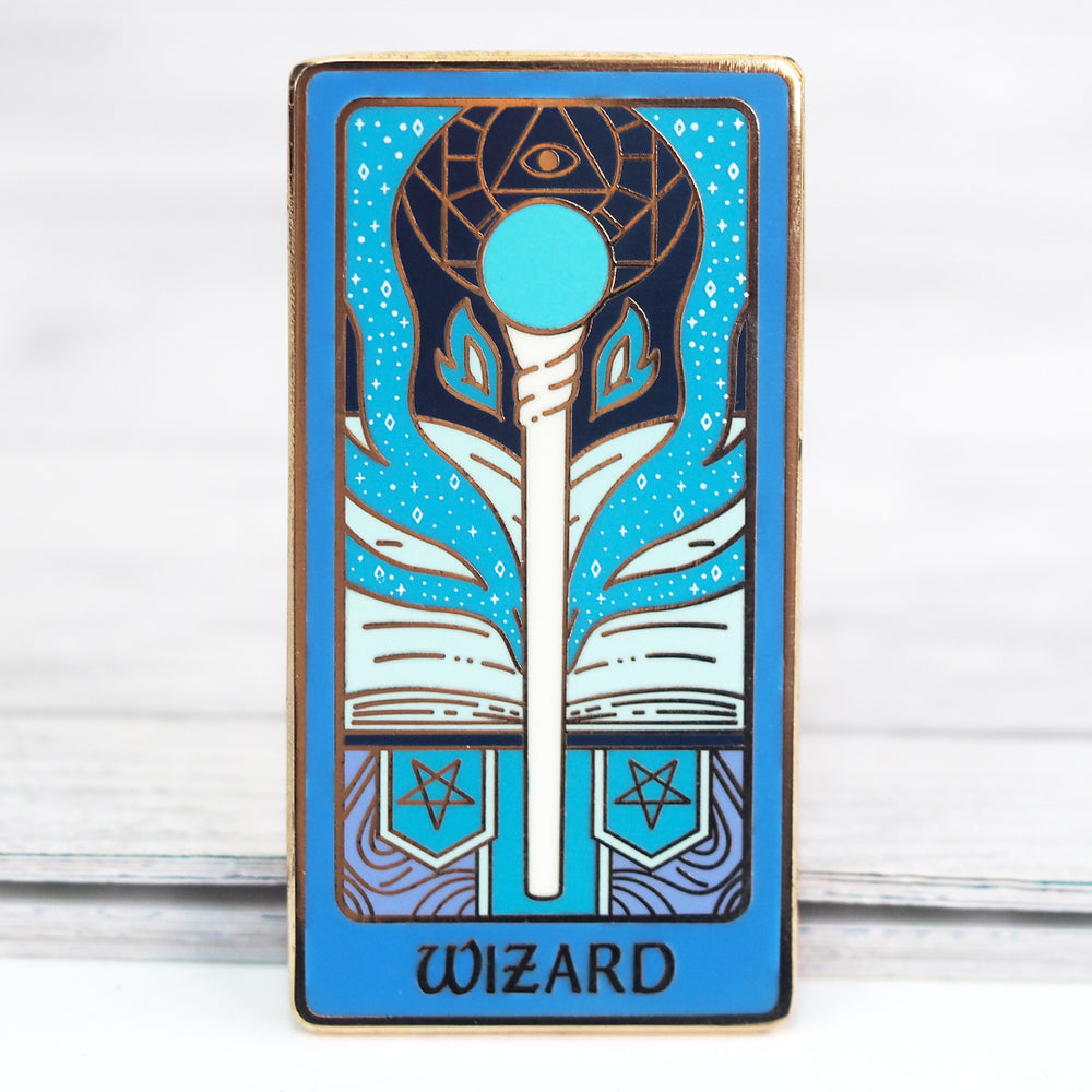The Wizard - Dnd Class Tarot - Enamel Pin Series