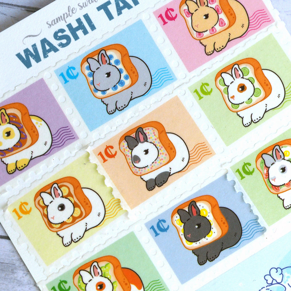 Stamp Washi Tape - Toast Bunny