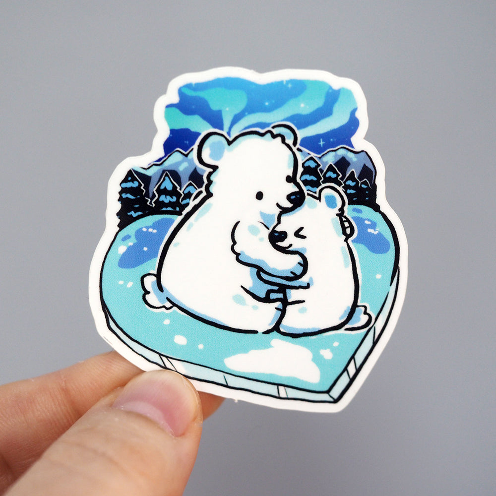 Vinyl Sticker - Polar Bear Hug