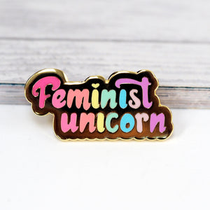 Feminist Unicorn - Metal Enamel Pin