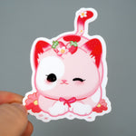 Strawberry Kitty - Vinyl Sticker