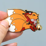 Jingle Foxes Enamel Pin Set