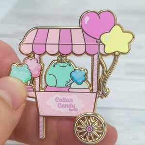 
            
                Load and play video in Gallery viewer, Cotton Candy Frog - Spinning Metal Enamel Pin
            
        