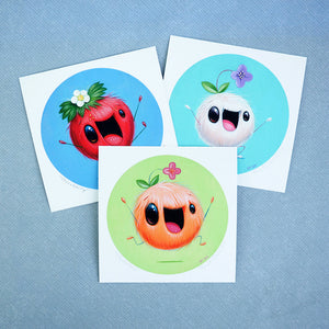 Signed Fine Art Mini Print - Strawberry