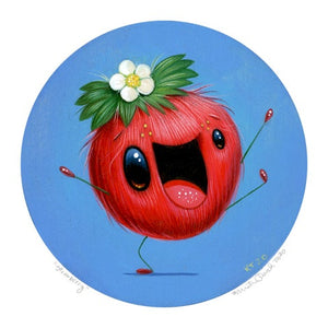 Signed Fine Art Mini Print - Strawberry