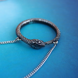 
            
                Load image into Gallery viewer, Ouroboros Snake Necklace
            
        