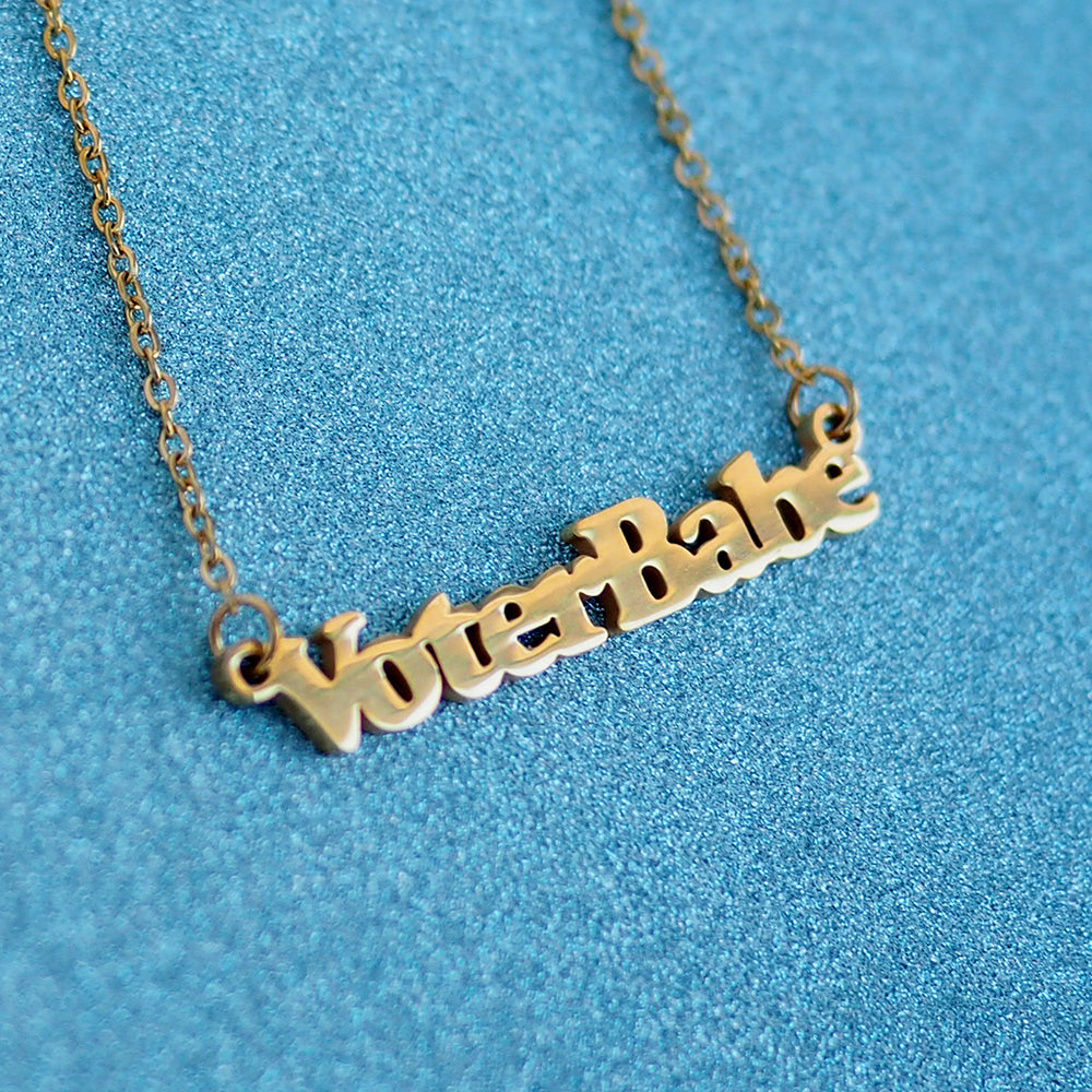 
            
                Load image into Gallery viewer, Voter Babe Necklace
            
        