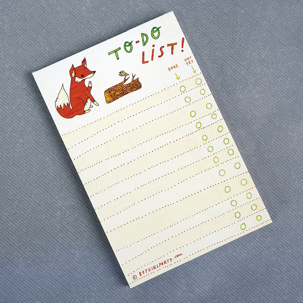 Fox To-Do-List Notepad