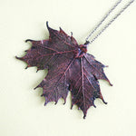 Maple Leaf Necklace - Antiqued