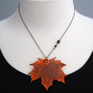 
            
                Load image into Gallery viewer, Fallen Maple Leaf Necklace - Copper
            
        