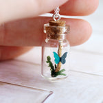 Butterfly Forest Terrarium Necklace