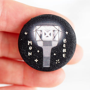 Monsta X Mon Bebe Lightstick Shimmer Pin
