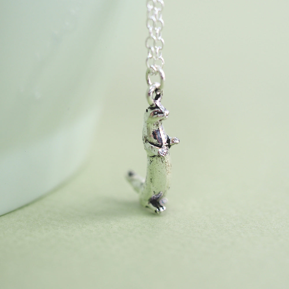 Tiny Little River Otter Necklace