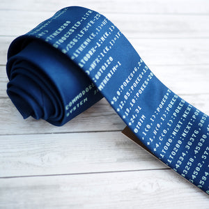 
            
                Load image into Gallery viewer, Commodore 64 Necktie - Blue
            
        