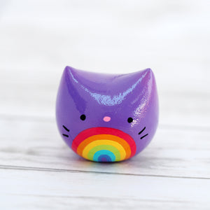 Pride Rainbow Pocket Kitty! Figurine