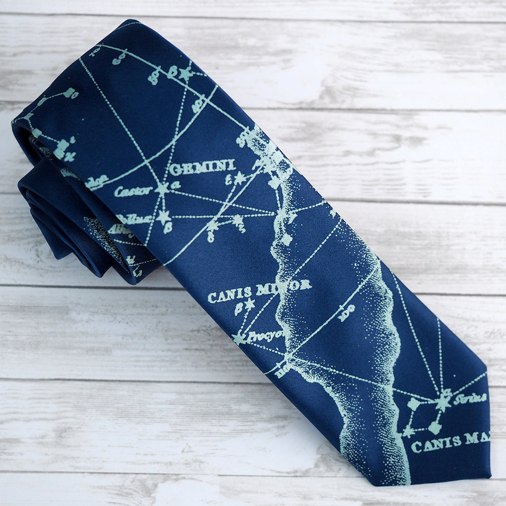 Galaxy Constellation Necktie - Blue