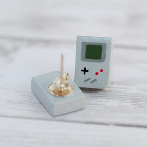 
            
                Load image into Gallery viewer, Retro Gameboy Stud Earrings
            
        