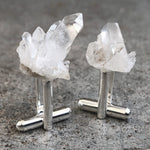 Quartz Crystal Cluster Cufflinks