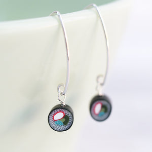 
            
                Load image into Gallery viewer, Sushi Earrings - California Roll
            
        