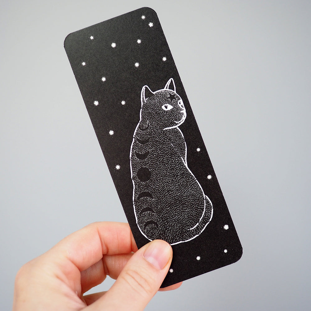 Bookmark - Moon Phases Cat