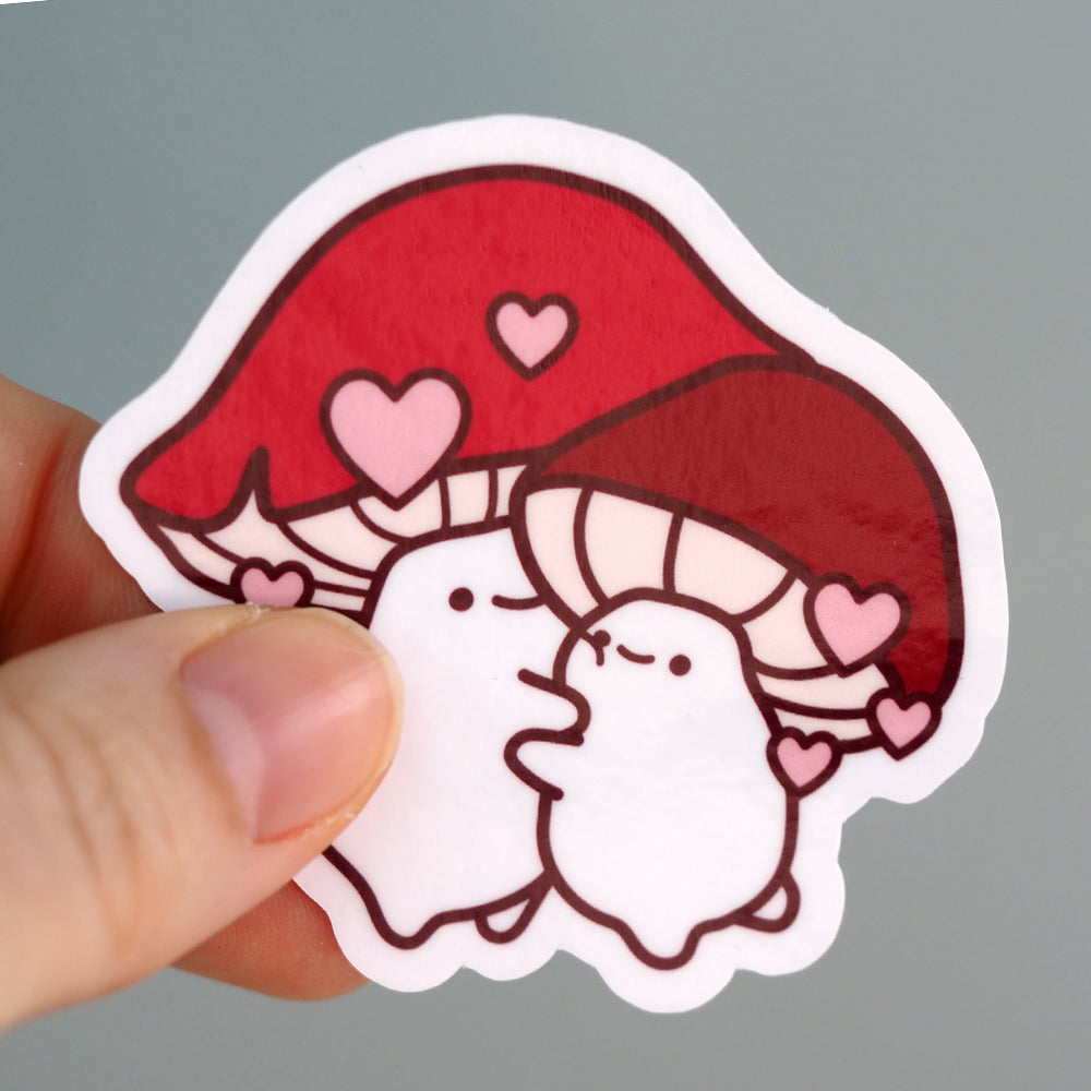 Hugging Mushrooms - Vinyl Sticker