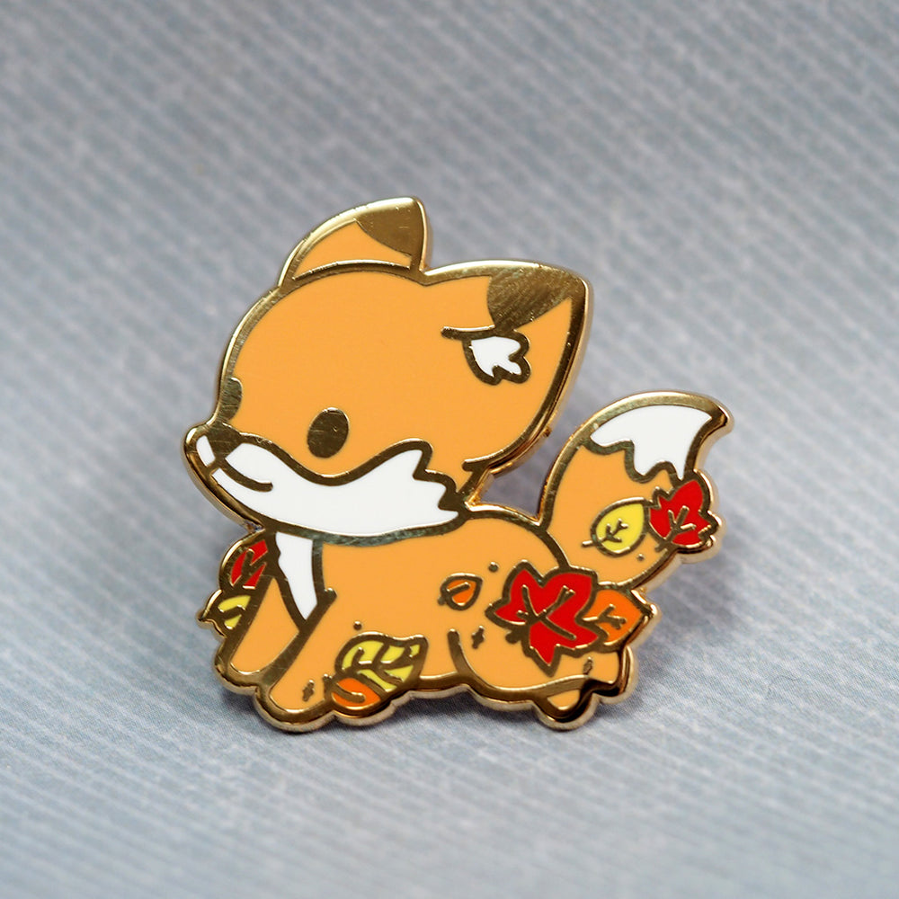 Fall Fox - Metal Enameled Pin