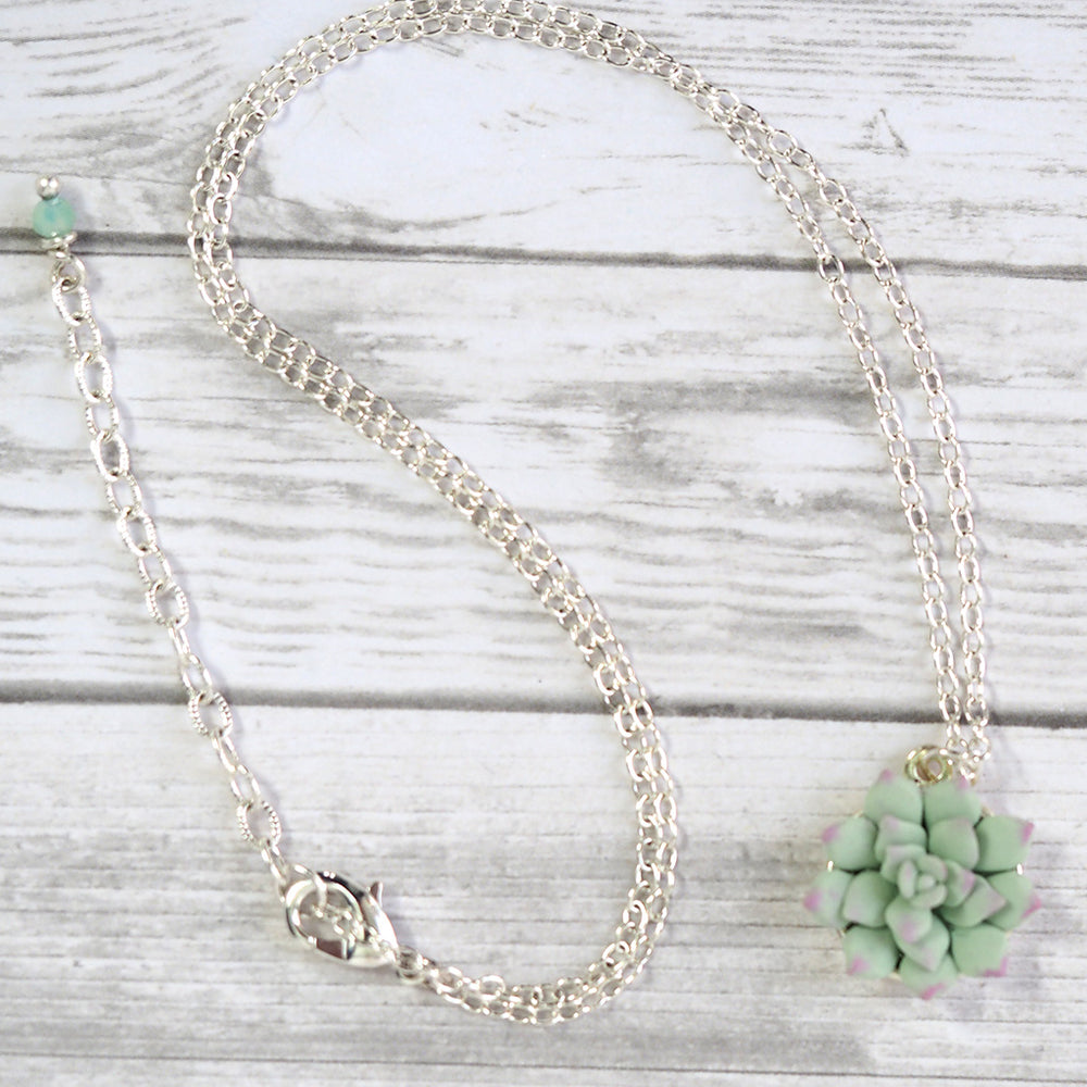 
            
                Load image into Gallery viewer, Succulent Pendant Necklace
            
        
