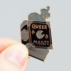 ' Queer Magic ' Spell Book - Enamel Pin