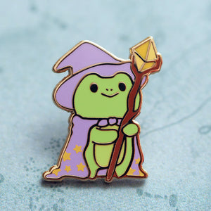 
            
                Load image into Gallery viewer, Wizard Frog - Metal Enameled Pin
            
        