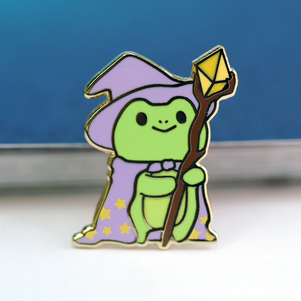 
            
                Load image into Gallery viewer, Wizard Frog - Metal Enameled Pin
            
        
