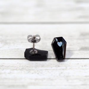 
            
                Load image into Gallery viewer, Coffin Stud Earrings
            
        