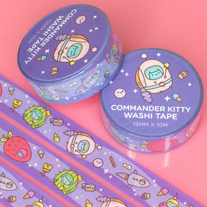 Washi Tape - Commander Kitty Space Adventures