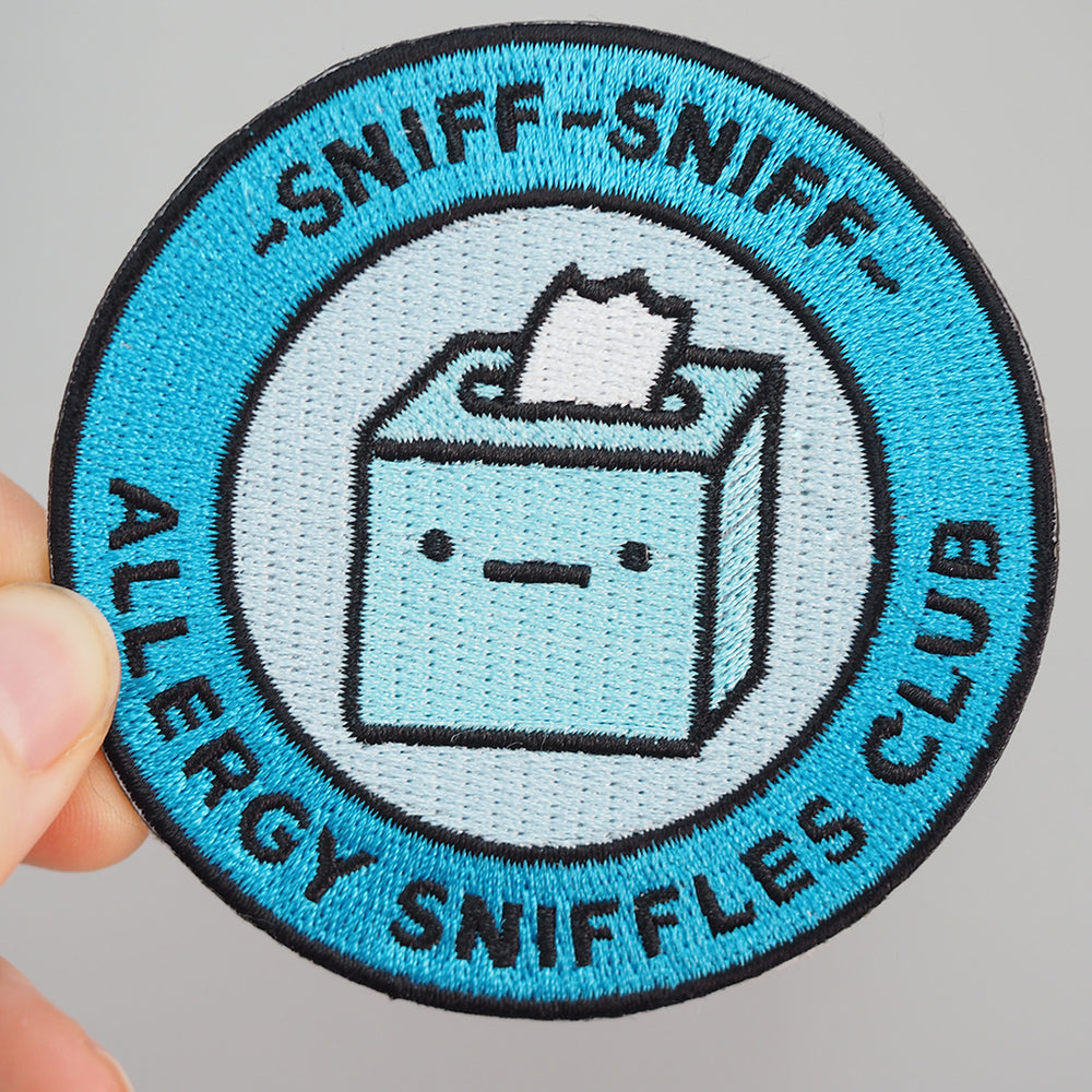 Allergy Sniffles Club - Iron On Patch