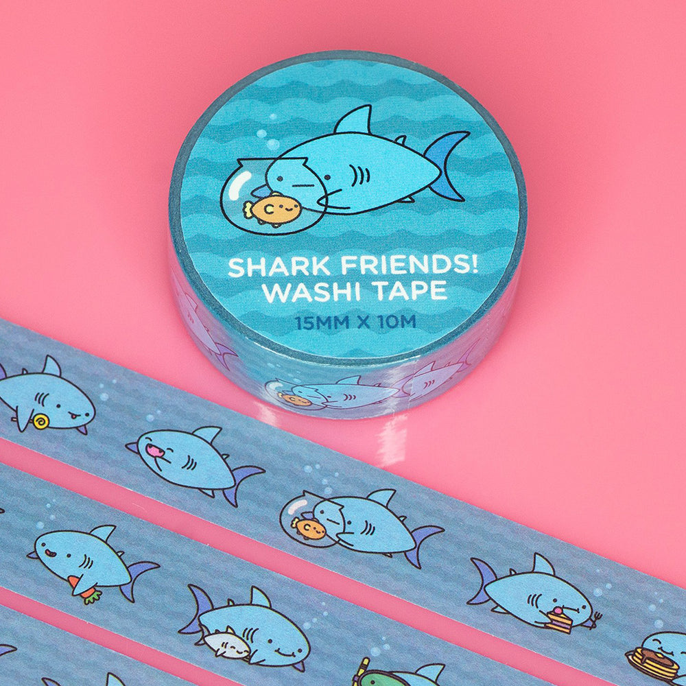 
            
                Load image into Gallery viewer, Washi Tape - Shark Friends
            
        