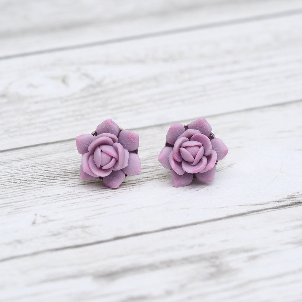 
            
                Load image into Gallery viewer, Succulent Stud Earrings - Blush
            
        