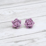 Succulent Stud Earrings - Blush