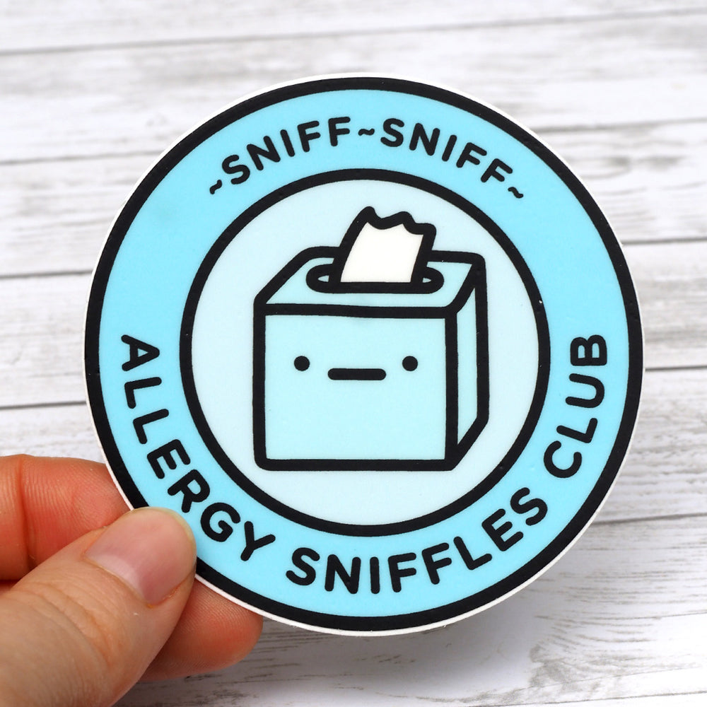 Allergy Sniffles Club - Vinyl Sticker