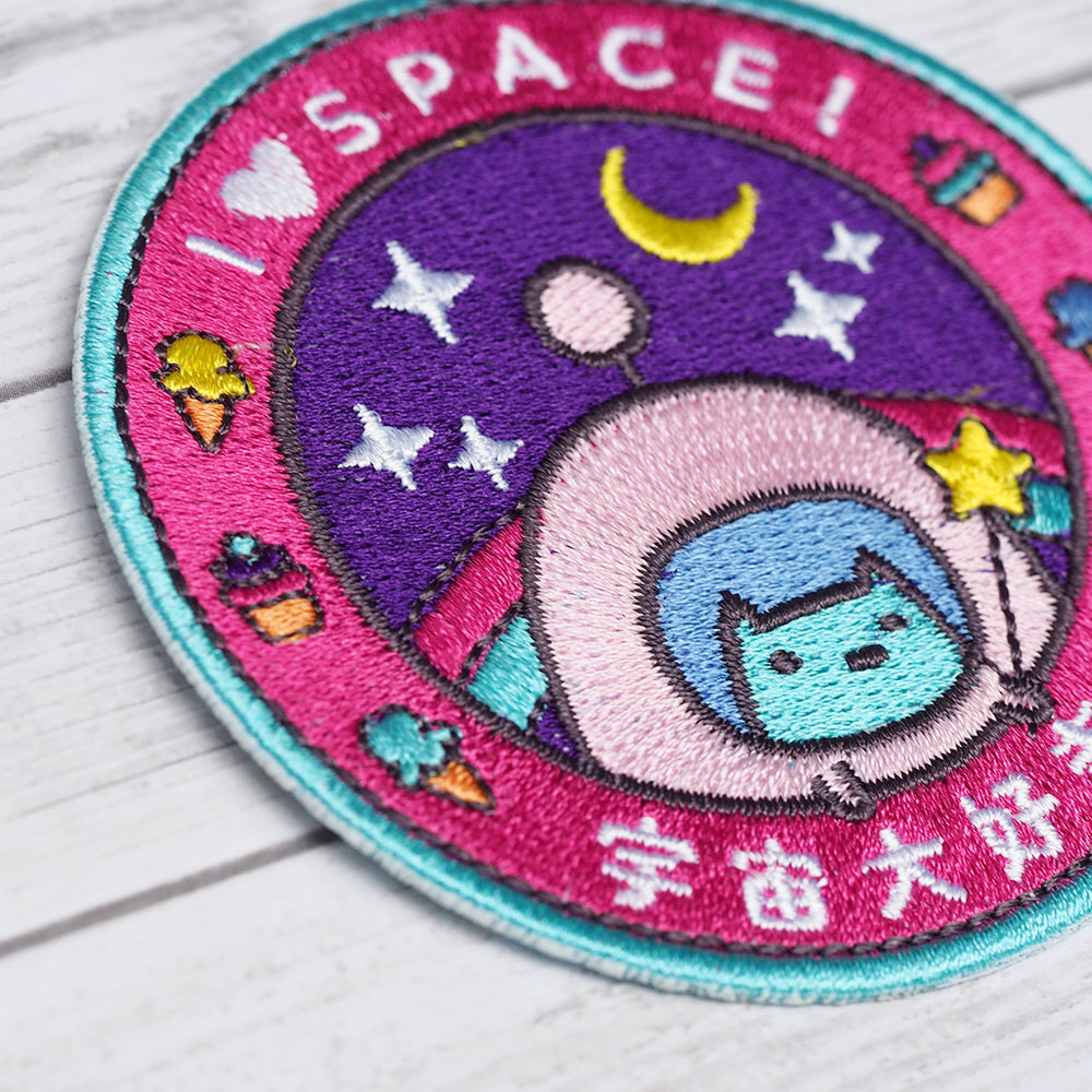 Commander Kitty Space Program - Iron On Patch