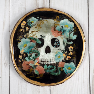 
            
                Load image into Gallery viewer, Fine Art Wooden Plaque - Sugar Skull #3
            
        