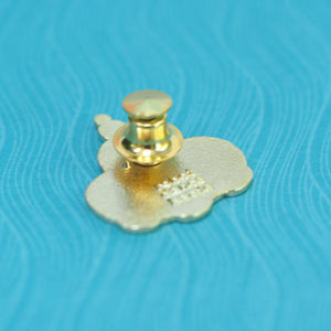 Commander Kitty! Glitter Donut Spaceship - Metal Enameled Pin