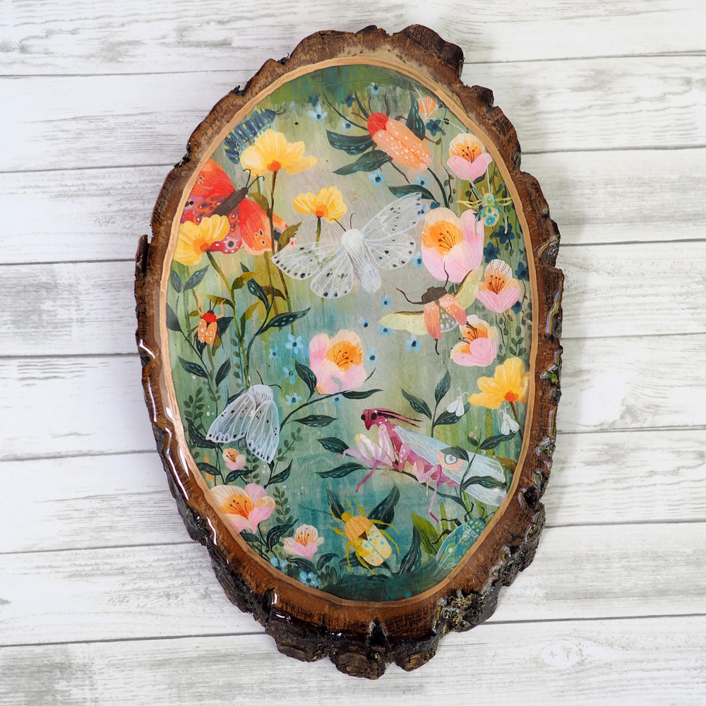 
            
                Load image into Gallery viewer, Fine Art Wooden Plaque - Insect Garden
            
        