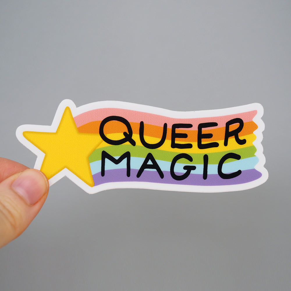 
            
                Load image into Gallery viewer, Queer Magic Rainbow - Vinyl Sticker
            
        