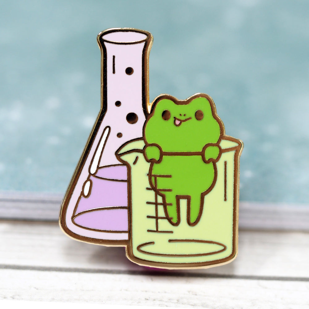 
            
                Load image into Gallery viewer, Science Frog - Metal Enameled Pin
            
        