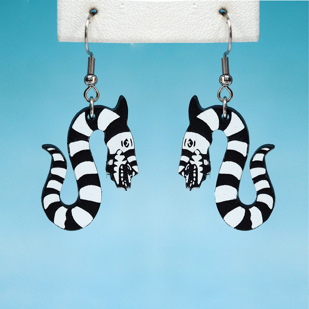 Beetlejuice Sandworm Earrings