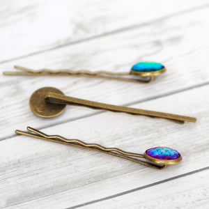 Mermaid Scales Bobby Pin Set / Hair Slides