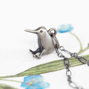 Handmade Kiwi Necklace - Sterling Silver