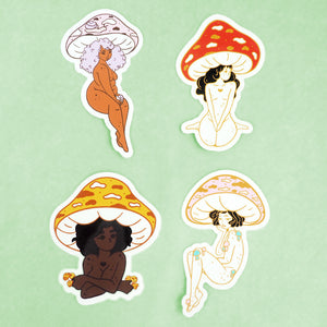Mushroom Girls! - Vinyl Sticker – Shana Logic